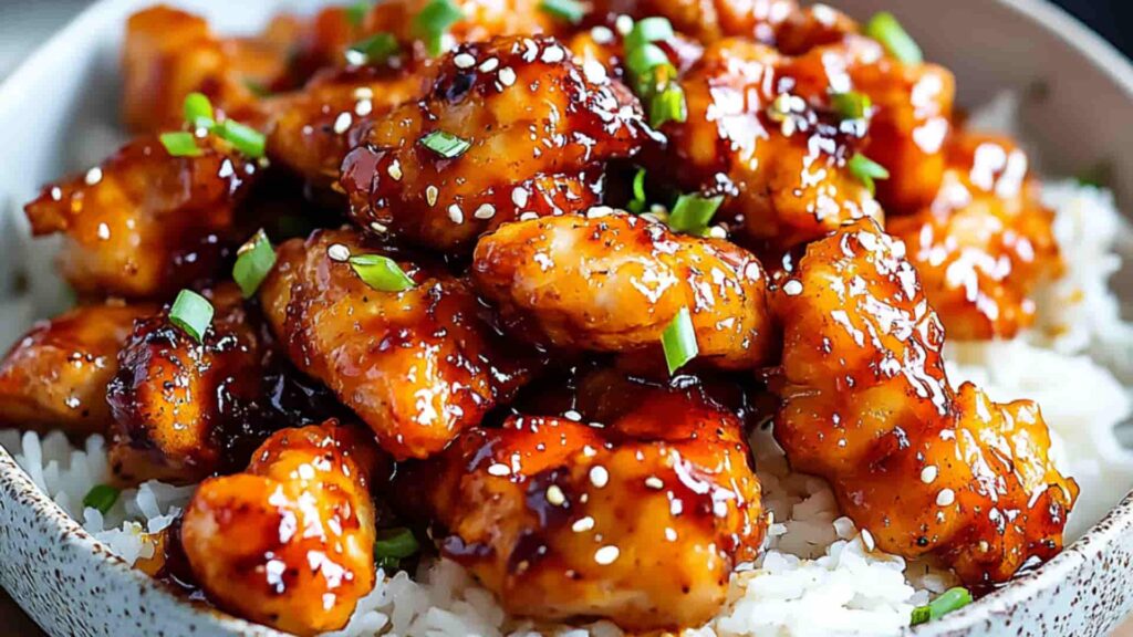 Crispy Chinese Honey Garlic Chicken